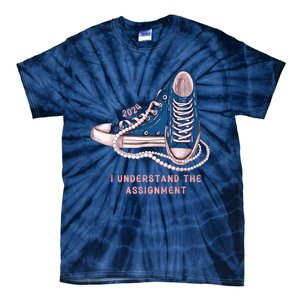 I Understand The Assignment Vote Blue Election 2024 Kamala Harris 2024 Tie-Dye T-Shirt