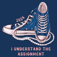 I Understand The Assignment Vote Blue Election 2024 Kamala Harris 2024 Women's V-Neck T-Shirt