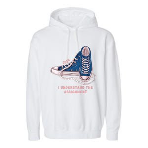 I Understand The Assignment Vote Blue Election 2024 Kamala Harris 2024 Garment-Dyed Fleece Hoodie