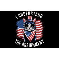 I Understand The Assignment Kamala Harris Walz 2024 Cute Cat Bumper Sticker