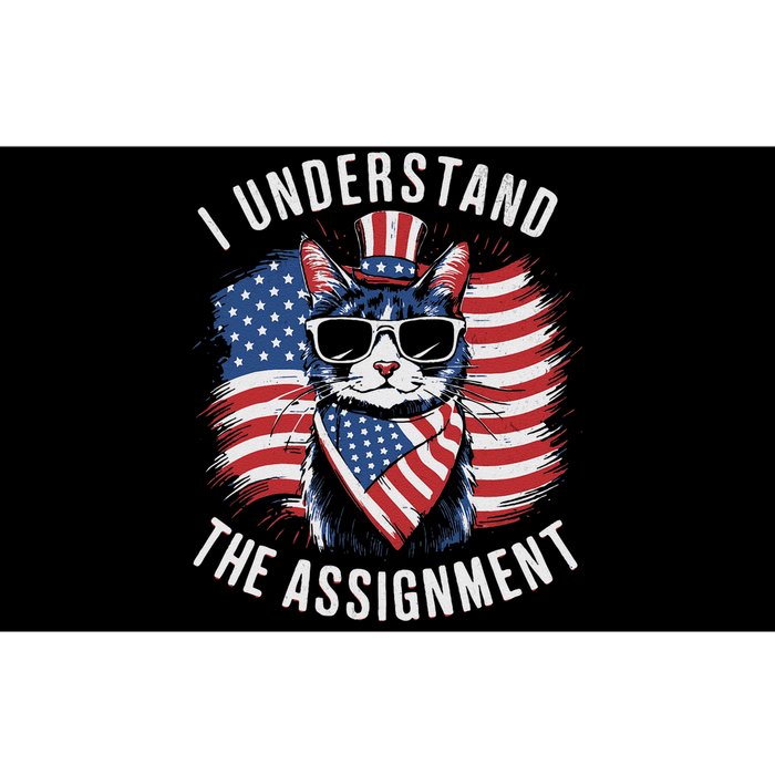 I Understand The Assignment Kamala Harris Walz 2024 Cute Cat Bumper Sticker