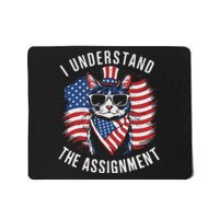 I Understand The Assignment Kamala Harris Walz 2024 Cute Cat Mousepad