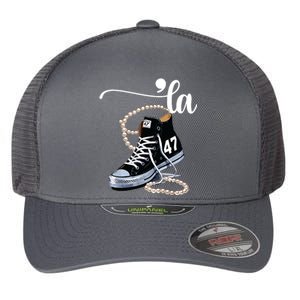 I Understand The Assignment Chucks And Pearls Election 2024 Flexfit Unipanel Trucker Cap