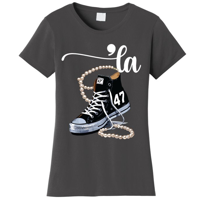 I Understand The Assignment Chucks And Pearls Election 2024 Women's T-Shirt