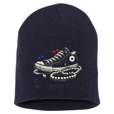 I Understand The Assignment Chucks And Pearls Election 2024 Gift Short Acrylic Beanie