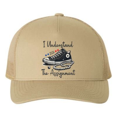 I Understand The Assignment Chucks And Pearls Election 2024 Gift Yupoong Adult 5-Panel Trucker Hat