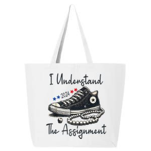 I Understand The Assignment Chucks And Pearls Election 2024 Gift 25L Jumbo Tote