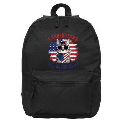 I Understand The Assignment Cat Childless Cat Lady 16 in Basic Backpack