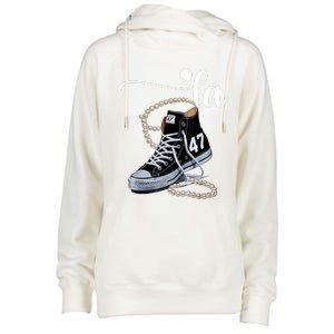 I Understand The Assignment Chucks And Pearls Election 2024 Womens Funnel Neck Pullover Hood