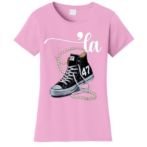 I Understand The Assignment Chucks And Pearls Election 2024 Women's T-Shirt