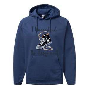 I Understand The Assignment Chucks And Pearls Election 2024 Performance Fleece Hoodie