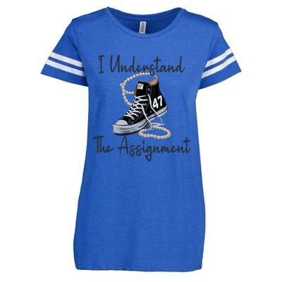 I Understand The Assignment Chucks And Pearls Election 2024 Enza Ladies Jersey Football T-Shirt