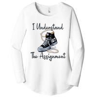 I Understand The Assignment Chucks And Pearls Election 2024 Women's Perfect Tri Tunic Long Sleeve Shirt