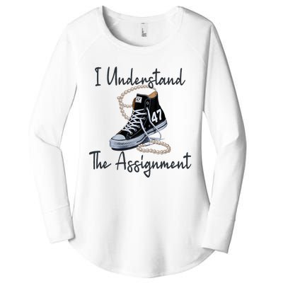 I Understand The Assignment Chucks And Pearls Election 2024 Women's Perfect Tri Tunic Long Sleeve Shirt