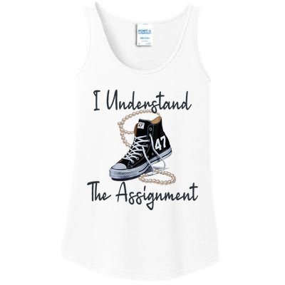 I Understand The Assignment Chucks And Pearls Election 2024 Ladies Essential Tank