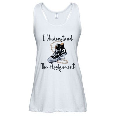 I Understand The Assignment Chucks And Pearls Election 2024 Ladies Essential Flowy Tank