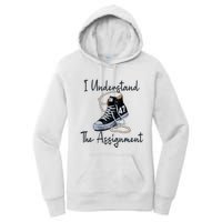 I Understand The Assignment Chucks And Pearls Election 2024 Women's Pullover Hoodie