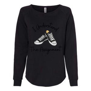 I Understand The Assignment Chucks And Pearls Election 2024 Womens California Wash Sweatshirt