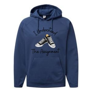 I Understand The Assignment Chucks And Pearls Election 2024 Performance Fleece Hoodie