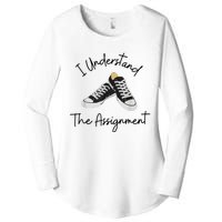 I Understand The Assignment Chucks And Pearls Election 2024 Women's Perfect Tri Tunic Long Sleeve Shirt