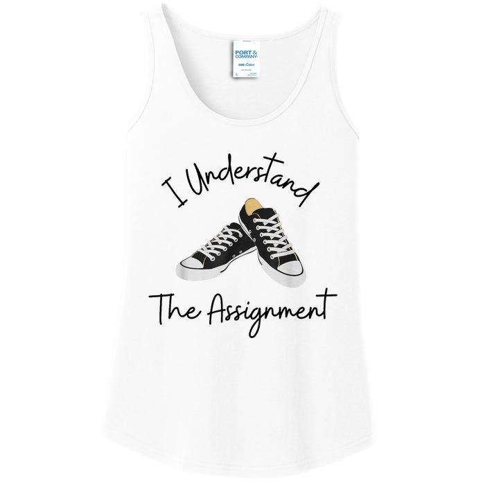 I Understand The Assignment Chucks And Pearls Election 2024 Ladies Essential Tank