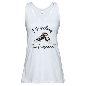 I Understand The Assignment Chucks And Pearls Election 2024 Ladies Essential Flowy Tank