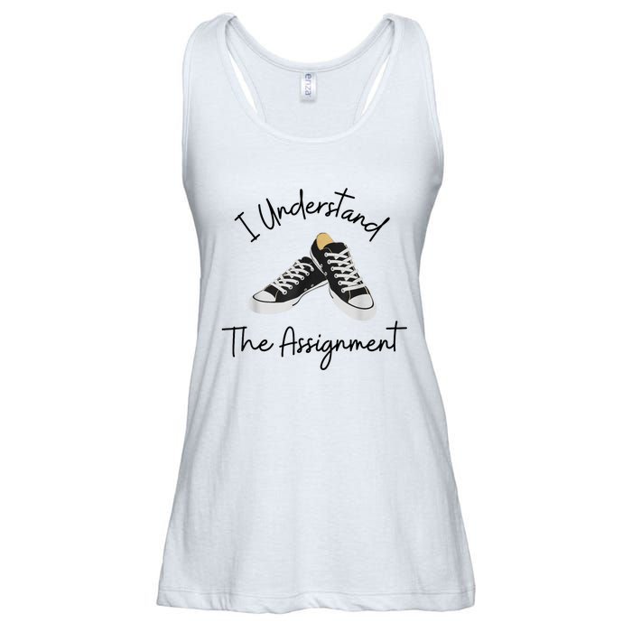 I Understand The Assignment Chucks And Pearls Election 2024 Ladies Essential Flowy Tank