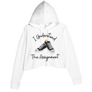 I Understand The Assignment Chucks And Pearls Election 2024 Crop Fleece Hoodie