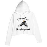 I Understand The Assignment Chucks And Pearls Election 2024 Crop Fleece Hoodie