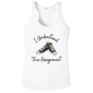 I Understand The Assignment Chucks And Pearls Election 2024 Ladies PosiCharge Competitor Racerback Tank