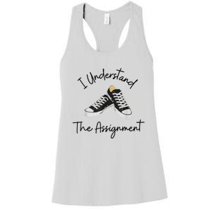 I Understand The Assignment Chucks And Pearls Election 2024 Women's Racerback Tank