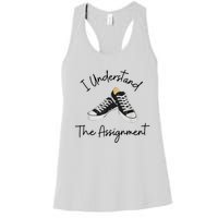 I Understand The Assignment Chucks And Pearls Election 2024 Women's Racerback Tank