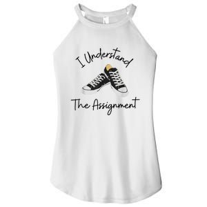 I Understand The Assignment Chucks And Pearls Election 2024 Women's Perfect Tri Rocker Tank