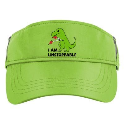 I'M UNSTOPPABLE T-Rex Dinosaur Funny Cute Trendy Adult Drive Performance Visor