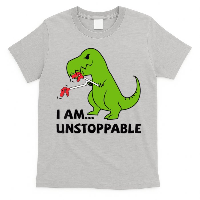 I'M UNSTOPPABLE T-Rex Dinosaur Funny Cute Trendy T-Shirt