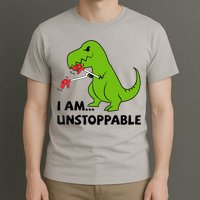 I'M UNSTOPPABLE T-Rex Dinosaur Funny Cute Trendy T-Shirt