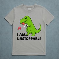 I'M UNSTOPPABLE T-Rex Dinosaur Funny Cute Trendy T-Shirt