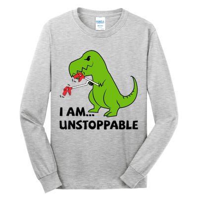 I'M UNSTOPPABLE T-Rex Dinosaur Funny Cute Trendy Tall Long Sleeve T-Shirt