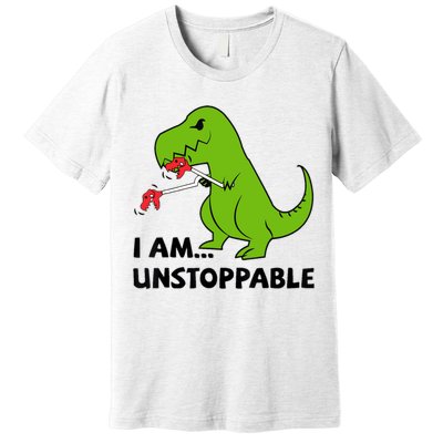 I'M UNSTOPPABLE T-Rex Dinosaur Funny Cute Trendy Premium T-Shirt