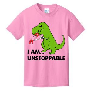 I'M UNSTOPPABLE T-Rex Dinosaur Funny Cute Trendy Kids T-Shirt