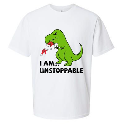 I'M UNSTOPPABLE T-Rex Dinosaur Funny Cute Trendy Sueded Cloud Jersey T-Shirt