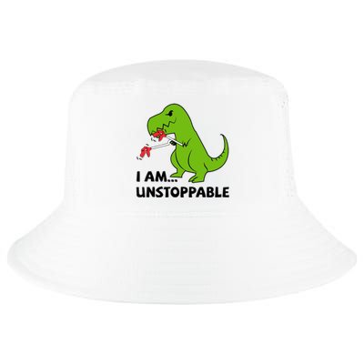 I'M UNSTOPPABLE T-Rex Dinosaur Funny Cute Trendy Cool Comfort Performance Bucket Hat