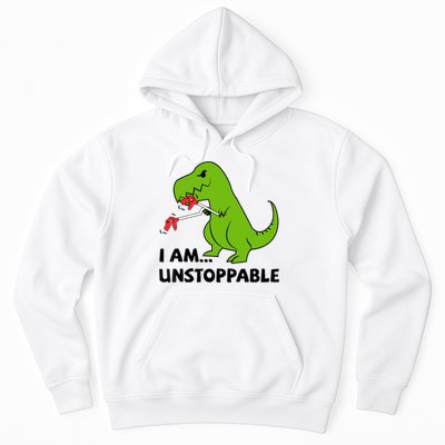 I'M UNSTOPPABLE T-Rex Dinosaur Funny Cute Trendy Hoodie