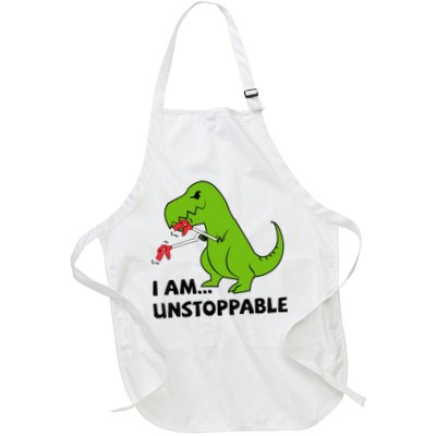 I'M UNSTOPPABLE T-Rex Dinosaur Funny Cute Trendy Apron