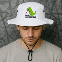 I'M UNSTOPPABLE T-Rex Dinosaur Funny Cute Trendy Bucket Hat