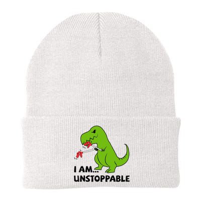 I'M UNSTOPPABLE T-Rex Dinosaur Funny Cute Trendy Beanie