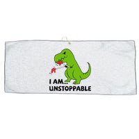 I'M UNSTOPPABLE T-Rex Dinosaur Funny Cute Trendy Large Microfiber Waffle Golf Towel