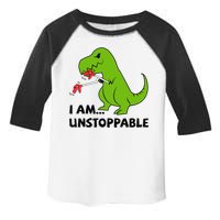 I'M UNSTOPPABLE T-Rex Dinosaur Funny Cute Trendy Toddler Fine Jersey T-Shirt