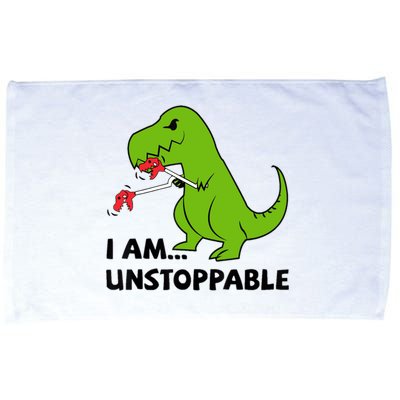 I'M UNSTOPPABLE T-Rex Dinosaur Funny Cute Trendy Microfiber Hand Towel