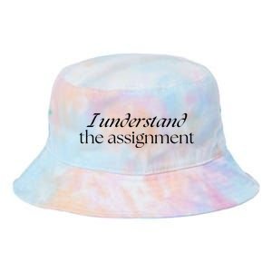 I Understand The Assignment Kamala Harris 2024 Tie Dye Newport Bucket Hat